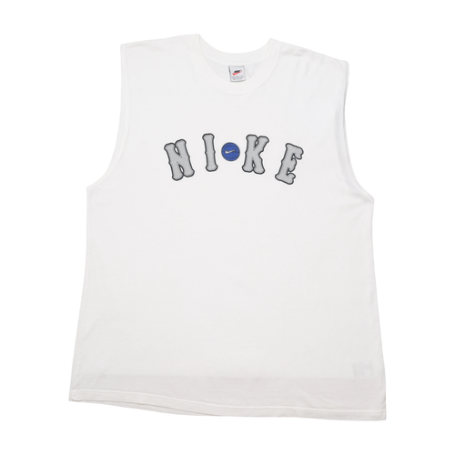 Nike Embroidered Logo Sleeveless Cotton Shirt