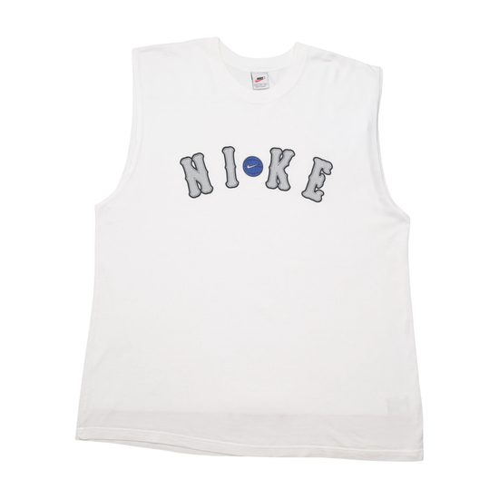 Nike Embroidered Logo Sleeveless Cotton Shirt