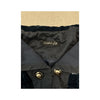 Nelles Vintage Velour Button-Up Ruffled Jacket