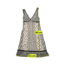Aniye By Black and White Mixed Print Lace Trim Slip Dress