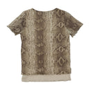 Life Style Snakeskin Print Mesh Shirt (Smartsizer)