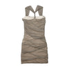 Guess by Marciano Ruched Mesh Asymmetric Mini Dress