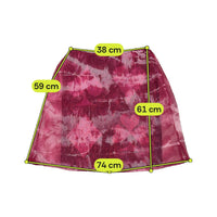 Custo Barcelona Y2K Pleated Sheer Floral Glitter Skirt