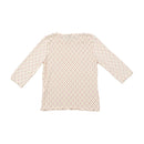 Memories Floral Lettuce Hem 3/4 Sleeve T-shirt