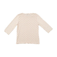 Memories Floral Lettuce Hem 3/4 Sleeve T-shirt