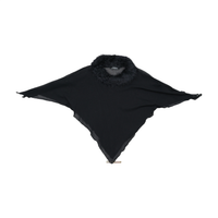 Oviesse Black Faux Fur Collar Poncho Capelet