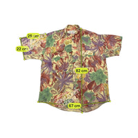 Camisa Angelo Santini de Manga curta com estampado Tropical abstrato