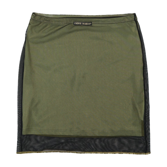 Vive Maria Virgin Mary Graphic Mesh Mini Skirt