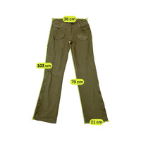 Americo Tavar Embroidered Lace-Up Cotton Cargo Pants