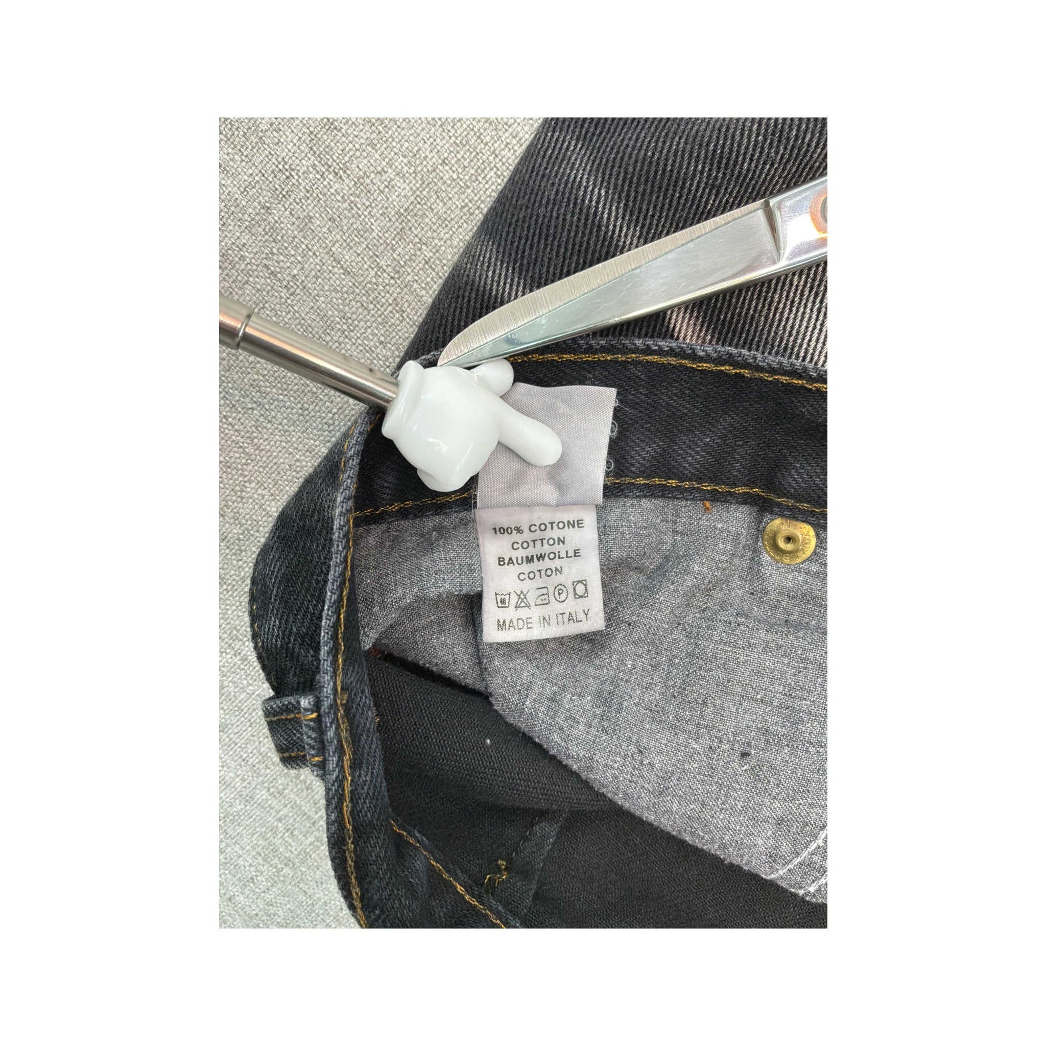Onyx Jeans Vintage Y2K Faded Spray Bleach Contrast Panel Cotton Denim Skirt