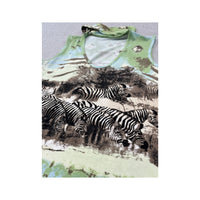 Deliziosa Zebra Print Tie Neck Tank Top
