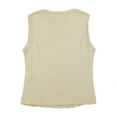 MET Shirting Ruffle Stripe Cotton Tank Top