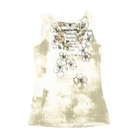 Yessica Floral Text Graphic Cotton Tank Top