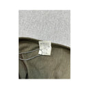 Vintage Olive Green Sleeveless Button-Front Blouse