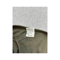 Vintage Olive Green Sleeveless Button-Front Blouse