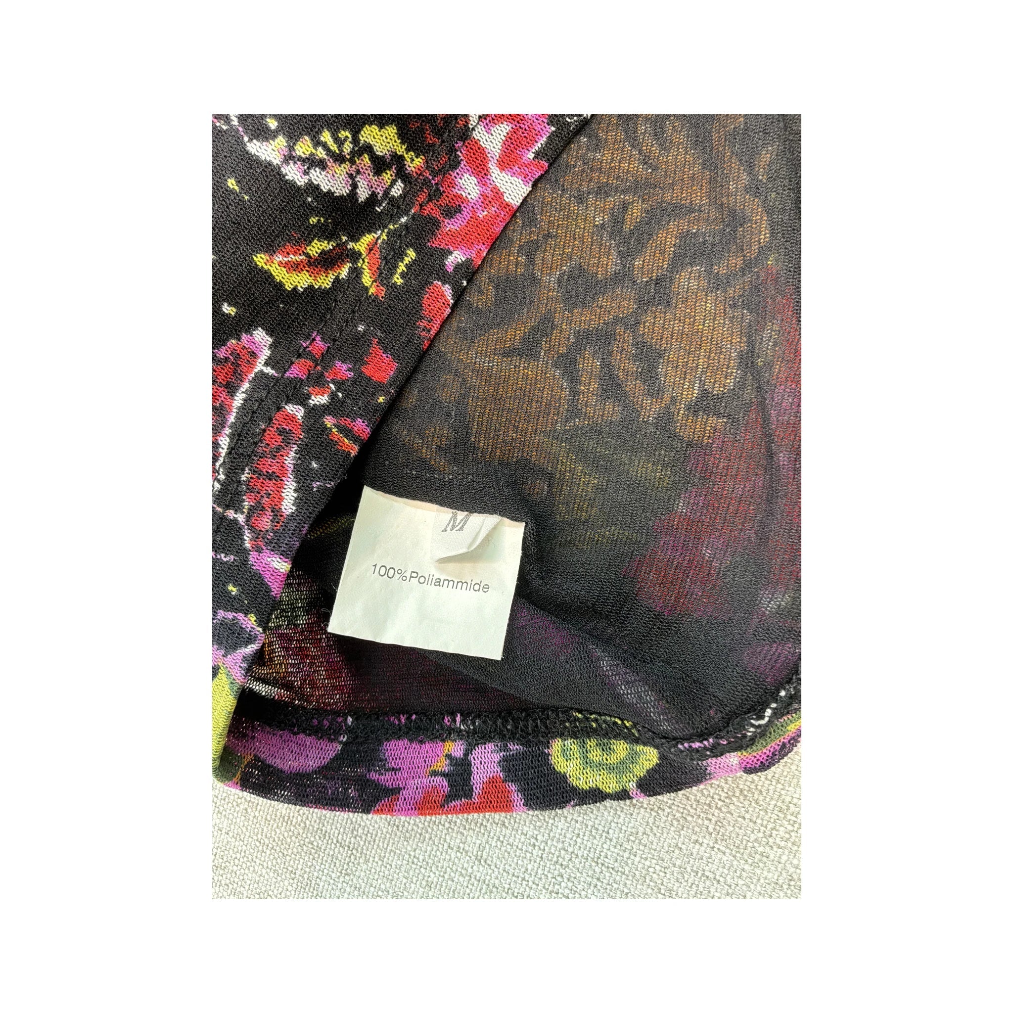 Top de alças Ferrone com Patchwork floral