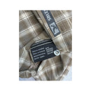 Salewa Brown Plaid Short Sleeve Viscose Blend Shirt