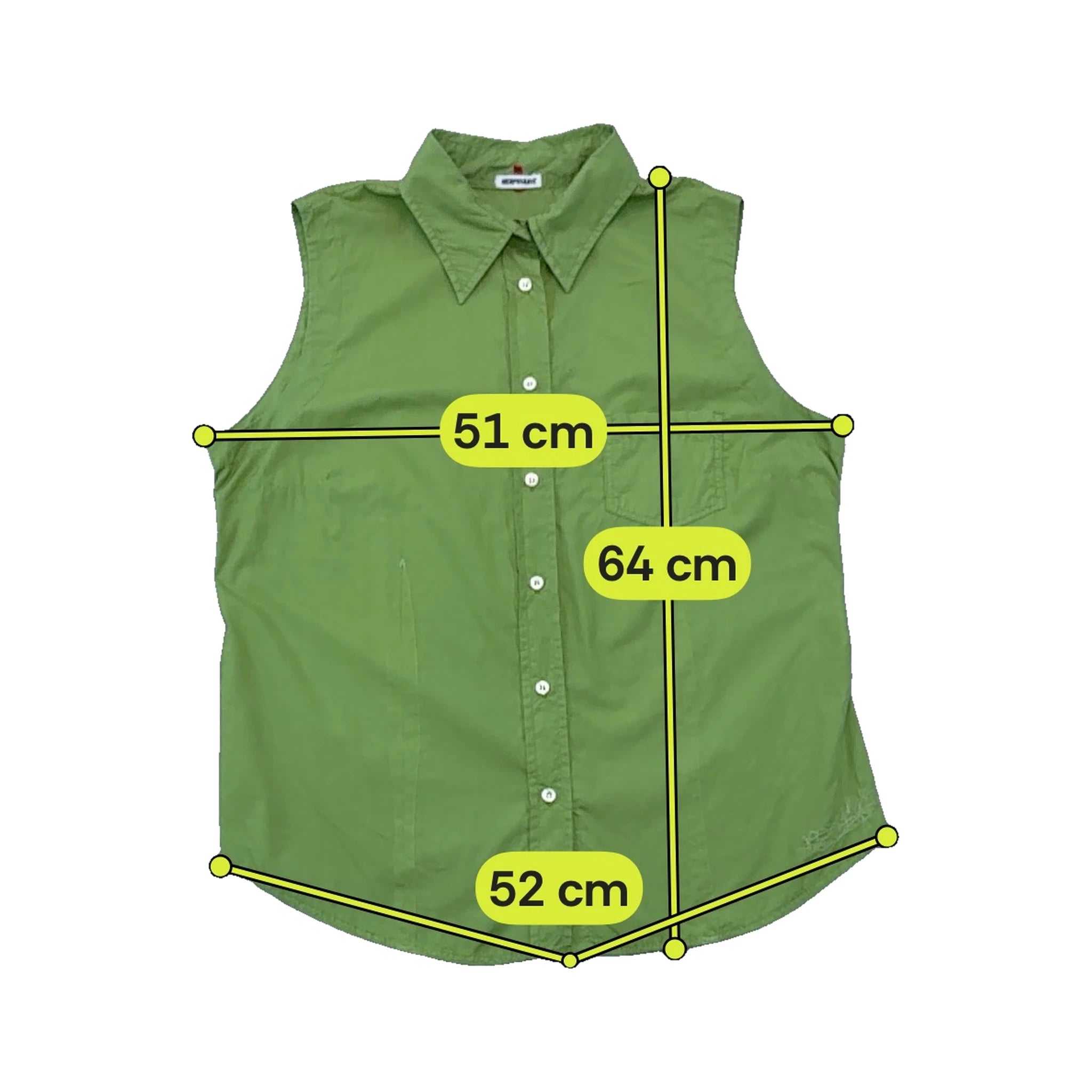 Murphy &amp; Nye Sleeveless Collared Button Up Shirt