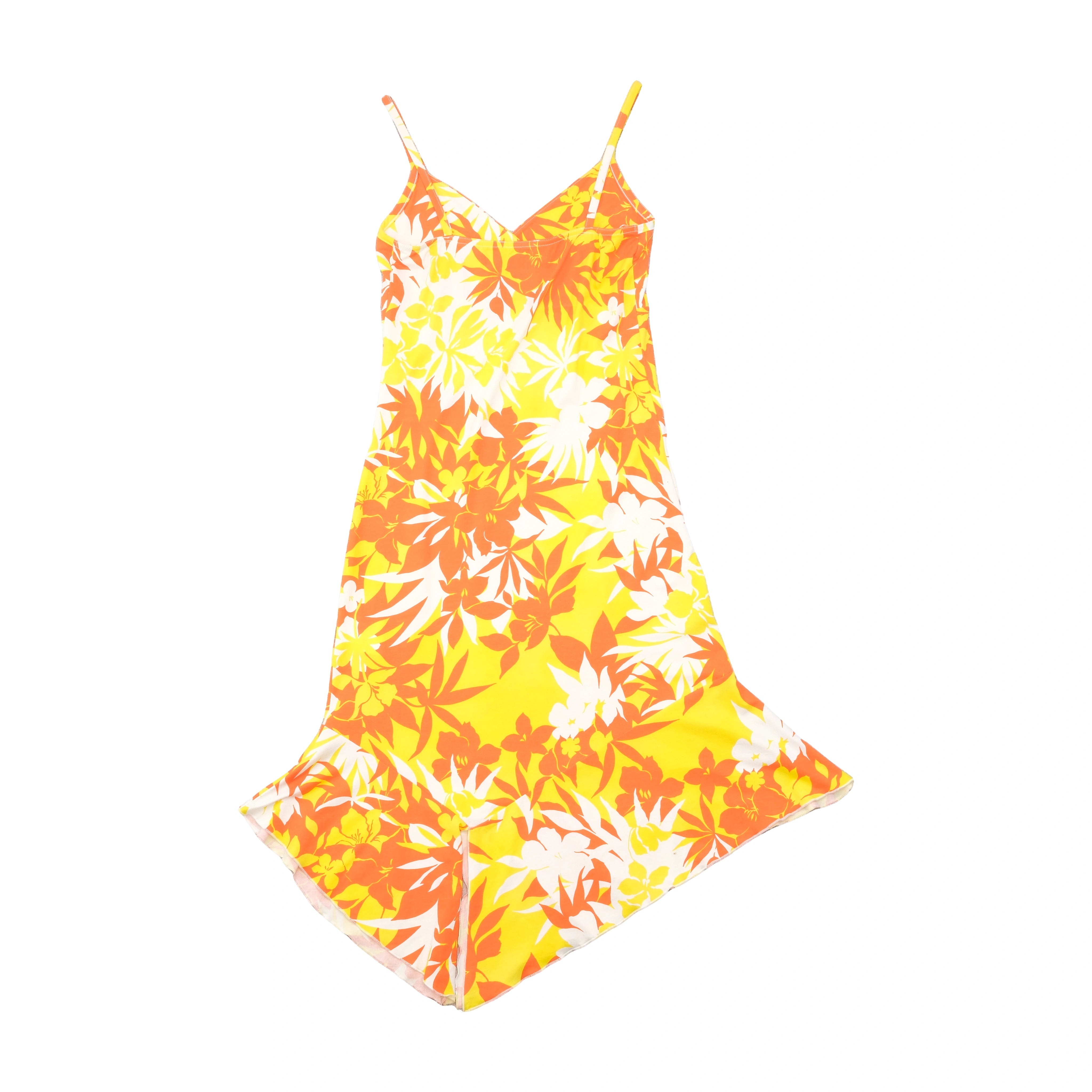Pimkie Floral Handkerchief Hem Slip Dress