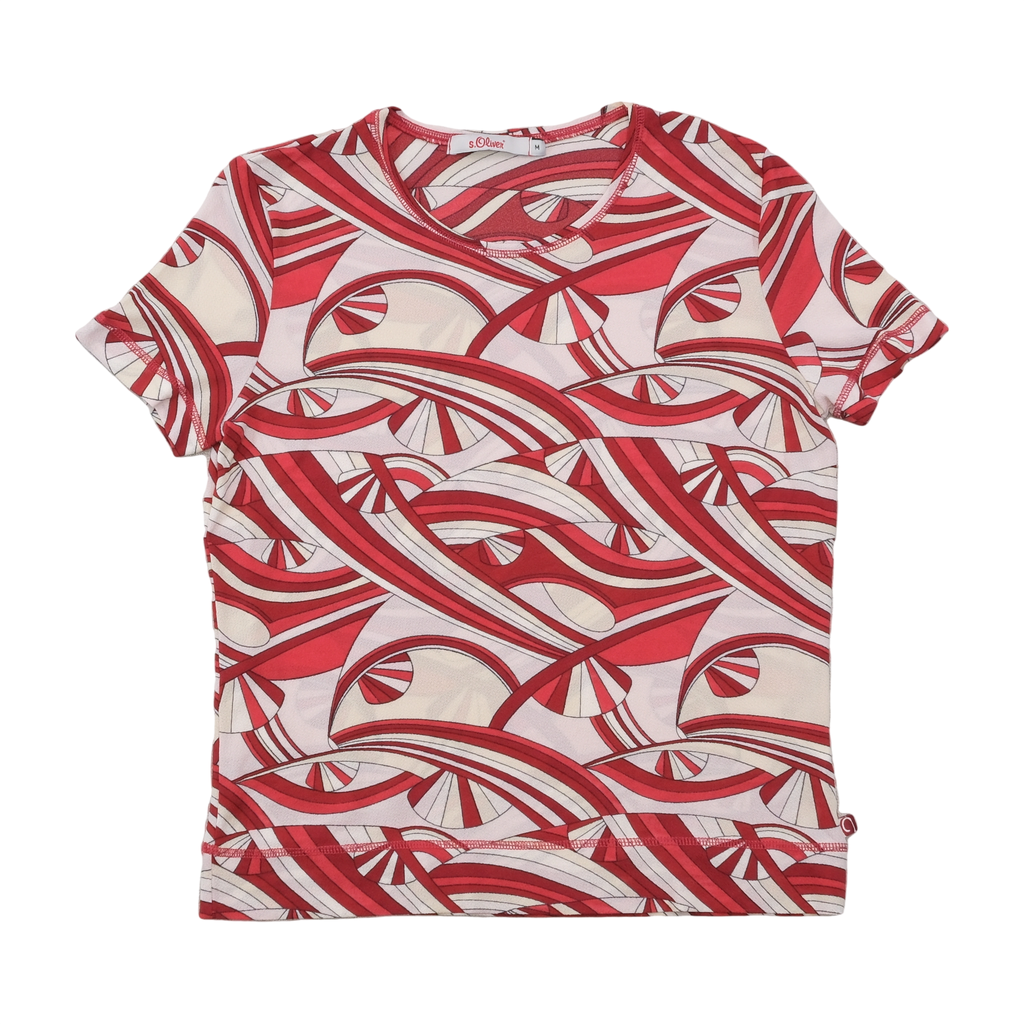 s.Oliver Abstract Swirl Print T-shirt (Repriced)