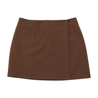 MARO Florence Brown Wrap Mini Skirt (repriced)