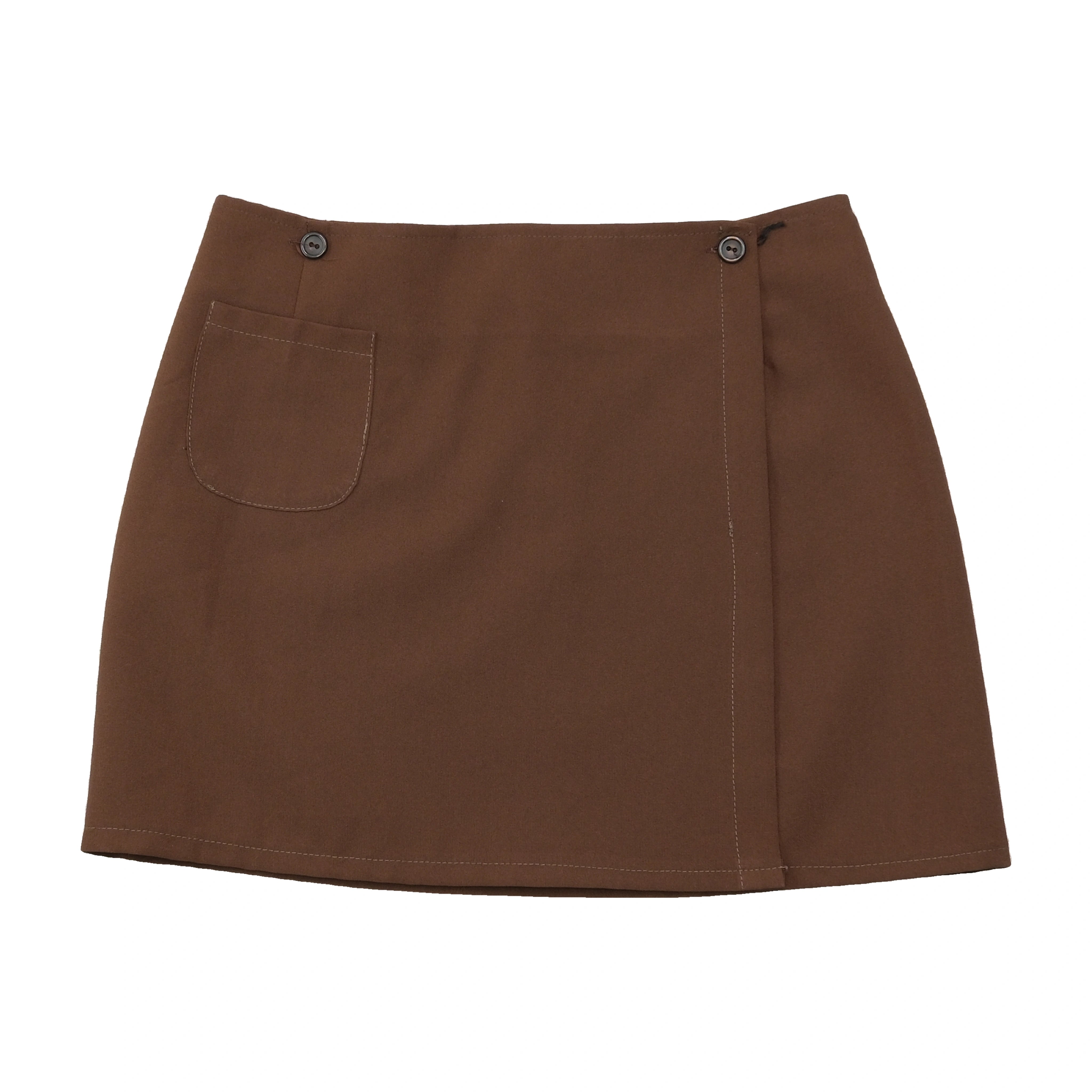 MARO Florence Brown Wrap Mini Skirt (repriced)