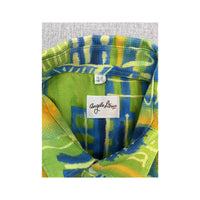 Camisa Angelo Litrico vintage em algodão com estampado abstrato