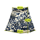 Abstract Print Tie Waist Skirt
