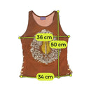 Lucy in the Sky Floral Leaf Graphic Lace-Up Tank Top