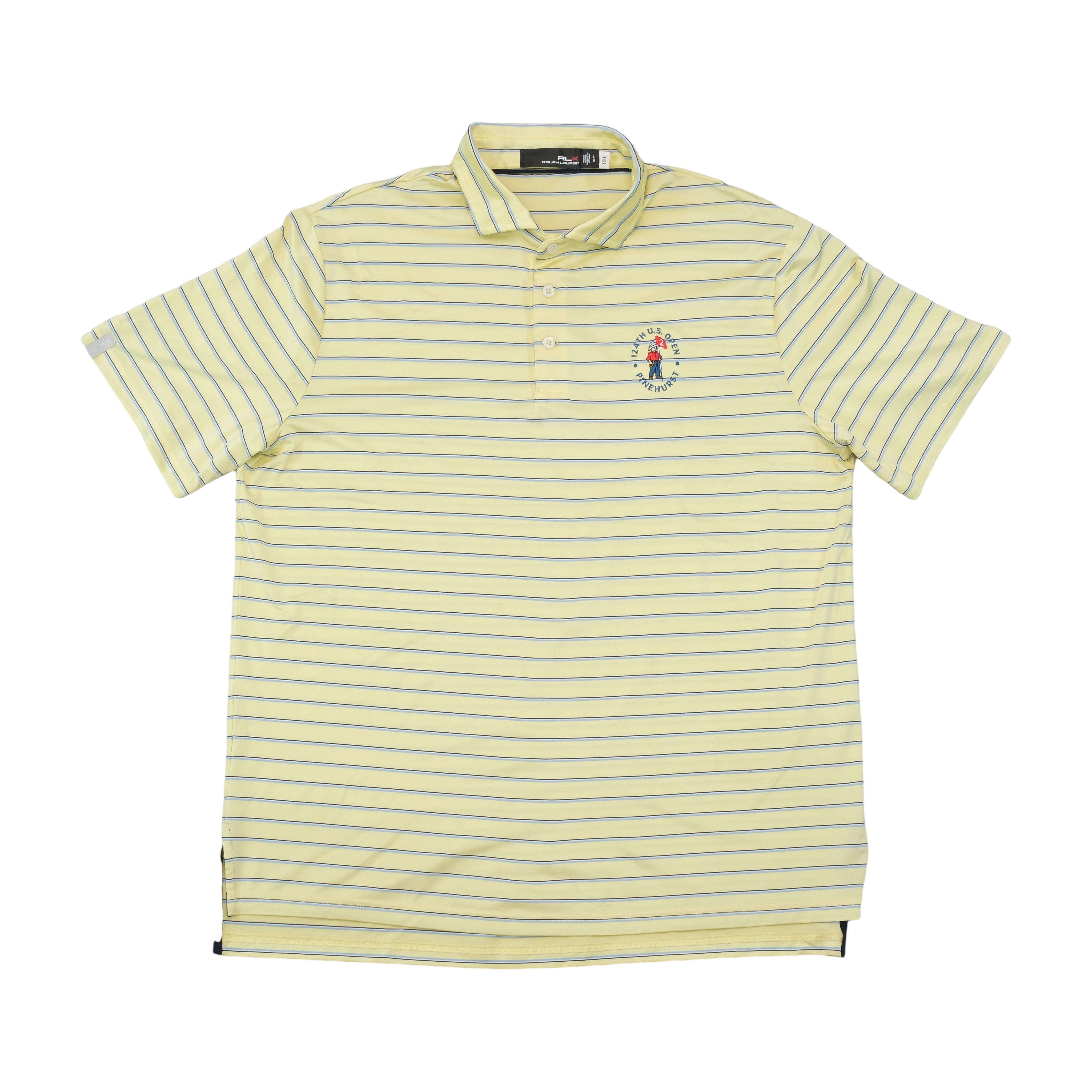 RLX Ralph Lauren Striped U.S. Open Pinehurst Golf Polo