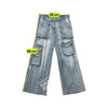 JAX Faded Wide Leg Cargo Jeans (repriced)