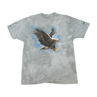 T-shirt Nature Graphics S.A. em algodão Tie-Dye com estampado de Águia