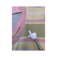Miss Sixty Striped Collared Halter Tank Top (Repriced)