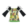 Custo Barcelona Graphic Market Print Bell Sleeve Blouse