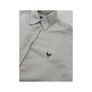 Avirex Light Gray Cotton Button-Down Shirt