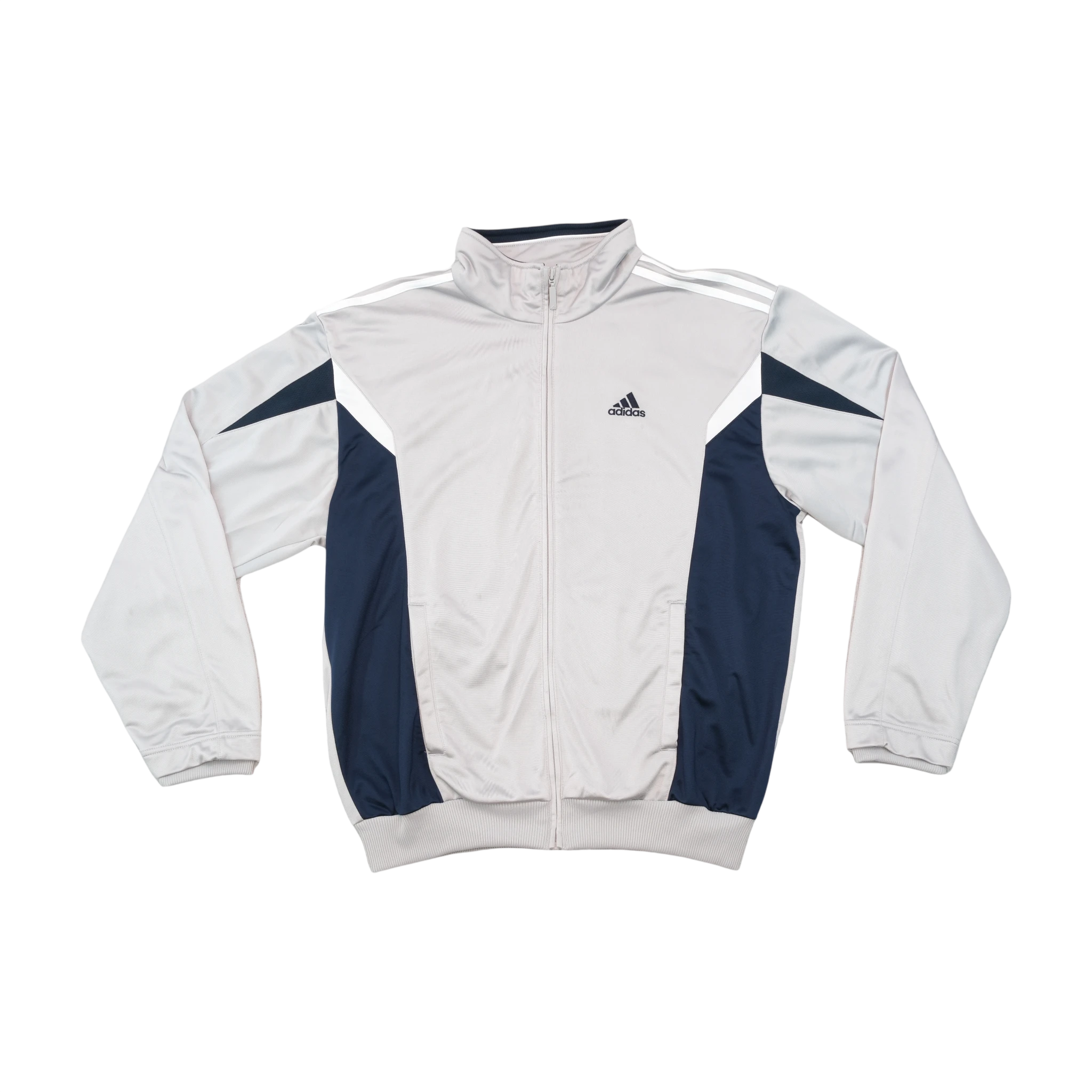 adidas Gray Navy Full Zip Track Jacket