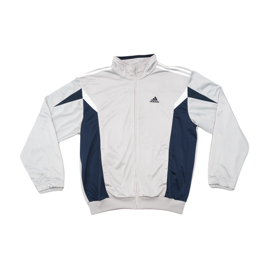adidas Gray Navy Full Zip Track Jacket