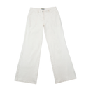 Crazy World by Biolife Vintage White Cotton Wide Leg Utility Pants