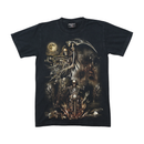 Tribal 100% Cotton Gothic Grim Reaper Biker Graphic Shirt