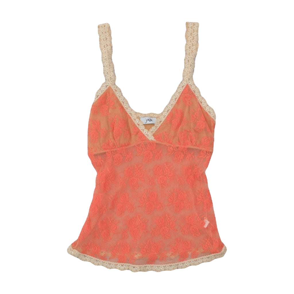 Jade Floral Lace Sheer Tank Top