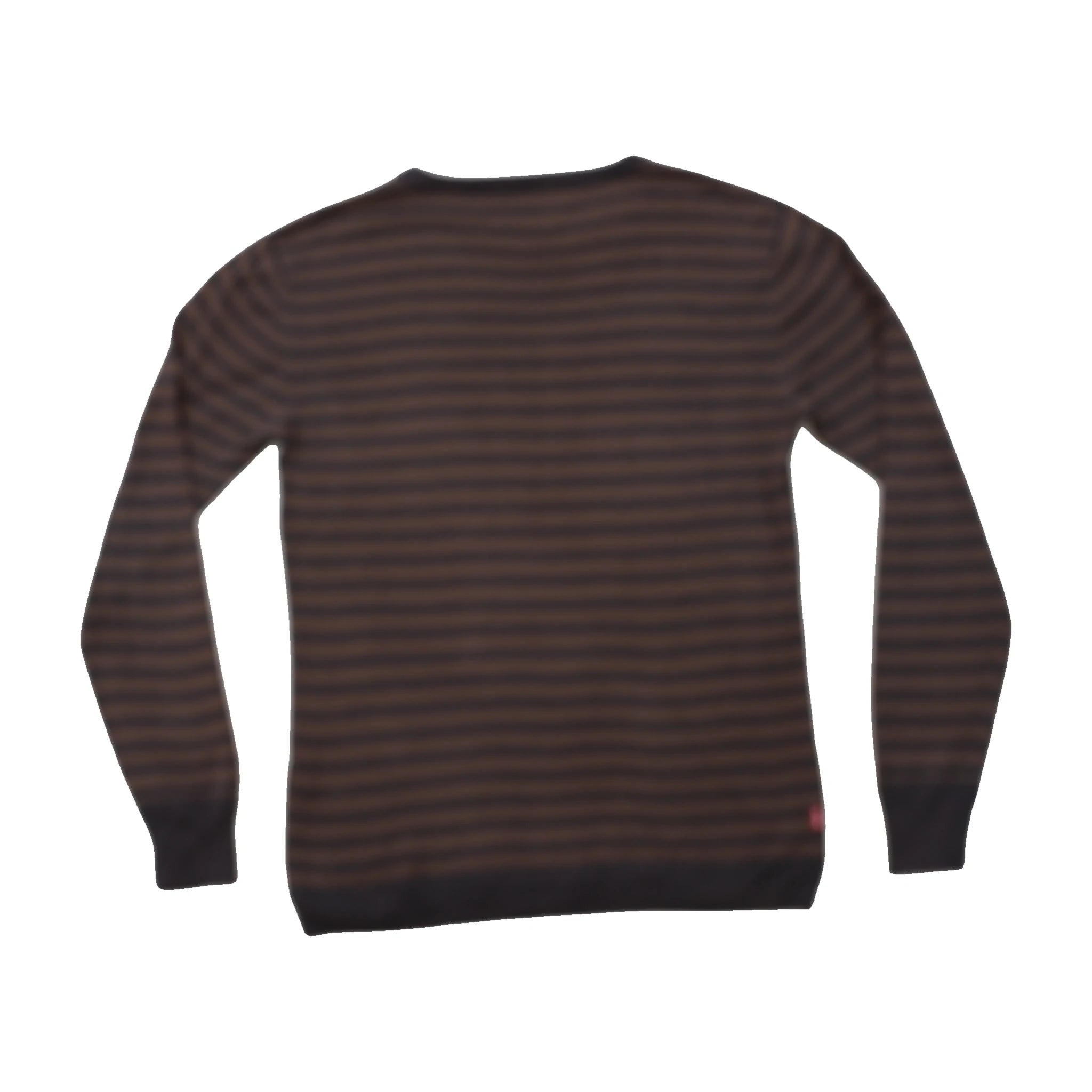 Camisola de malha de gola Redonda Levi's às riscas castanhas e pretas