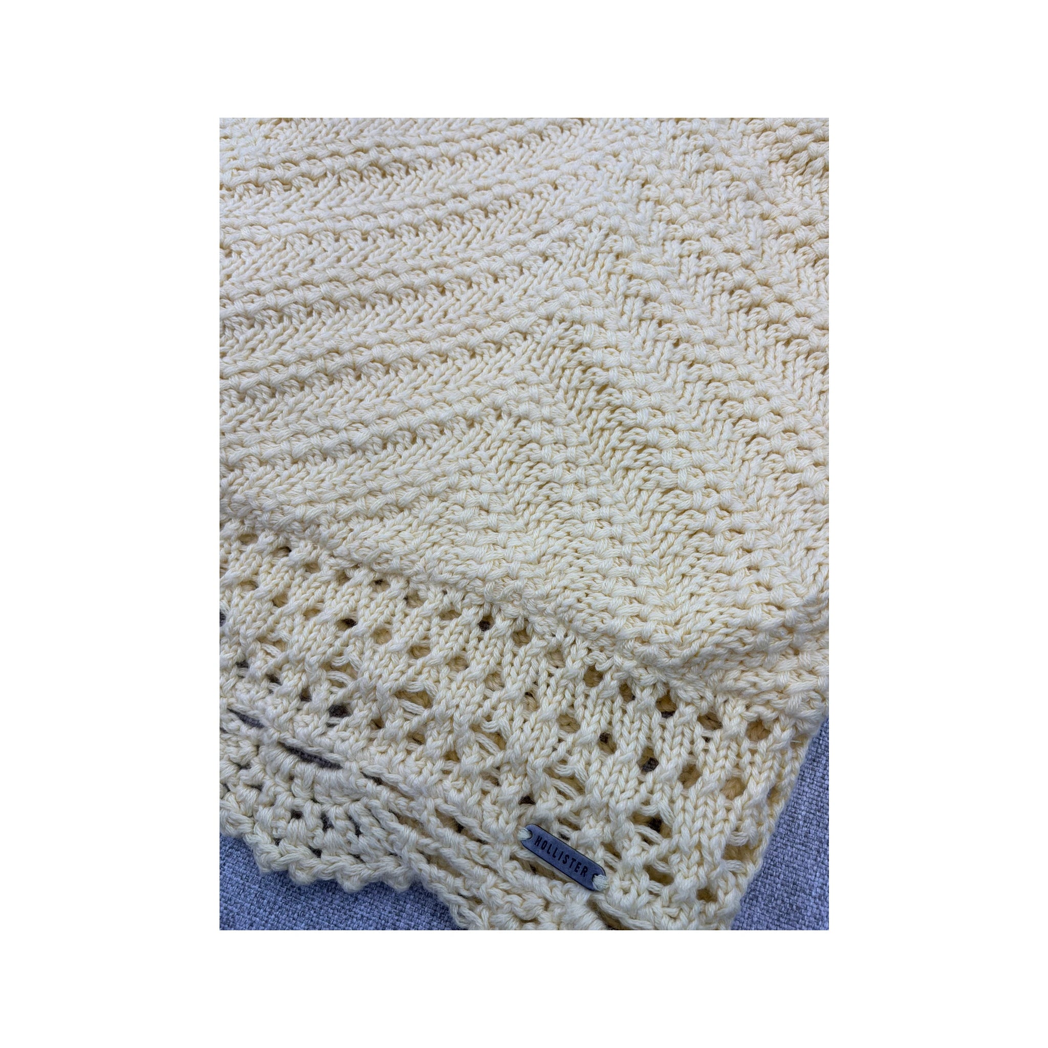 Hollister Crochet Knit Ruched Tie Bralette Shirt