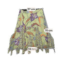 Pastel Yellow Floral Handkerchief Ruffle Skirt