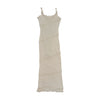 Americo Tavar Crochet Knit Slip Dress