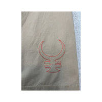 Diesel Beige Logo Embroidered Midi Skirt