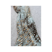 Blusa floral de Ombros Descobertos com Atilhos