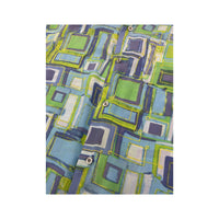 Kingfield Abstract Geometric Print Short Sleeve Button Up Shirt
