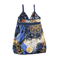 Talco Floral Patchwork Print Stretch Tank Top