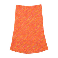 Saia Linha a Female laranja com estampado abstrato