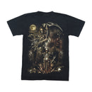 Tribal 100% Cotton Gothic Grim Reaper Biker Graphic Shirt